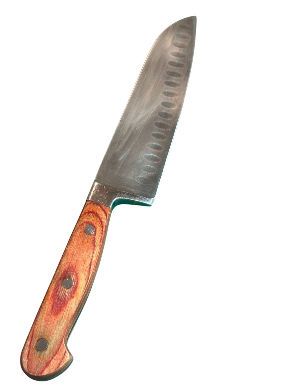 Sabatier Loire 7" Chef Knife Triple Riveted Wood Handle Granton Edge